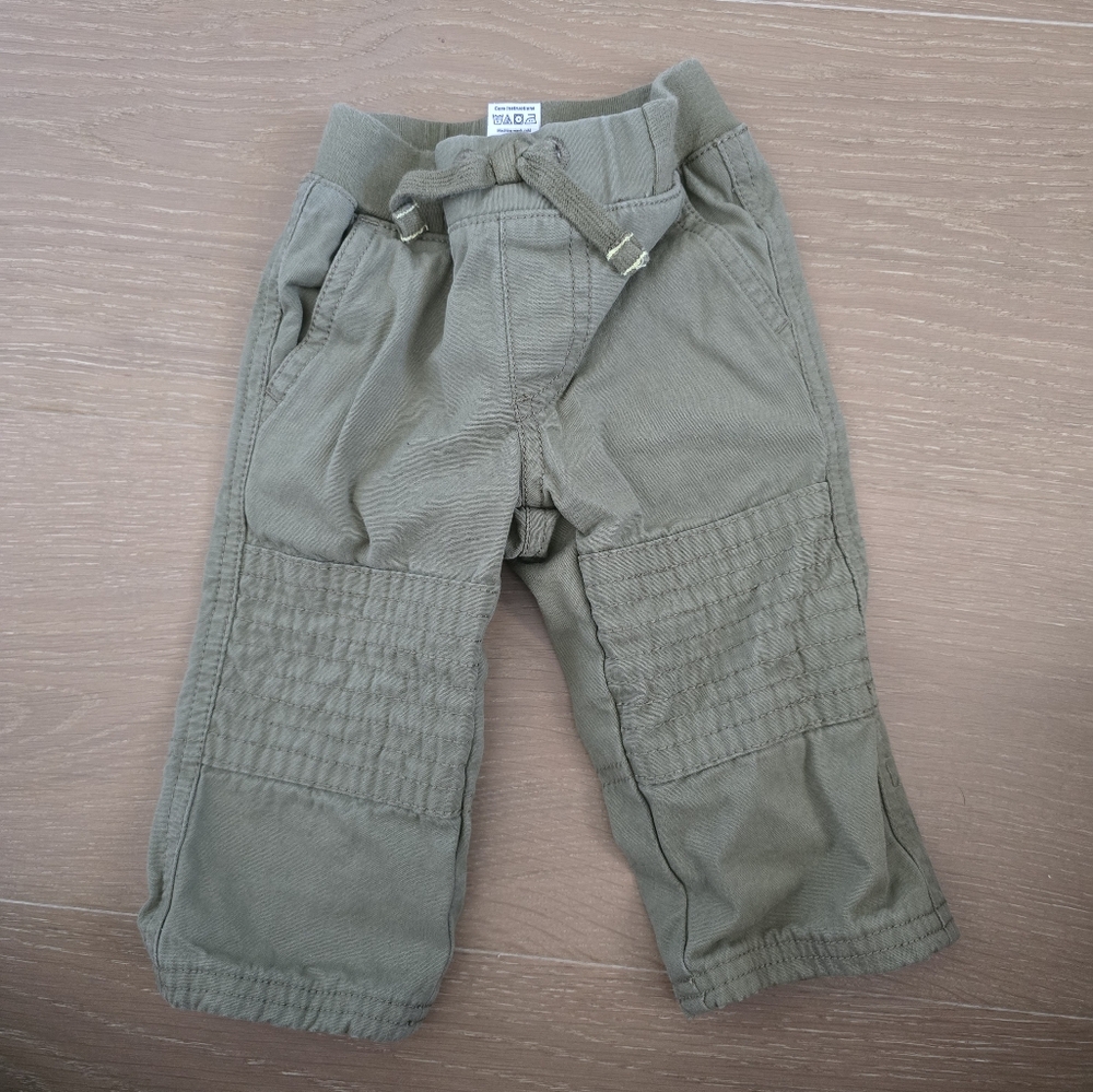 6-12 Month Olive Green Cargo Pants